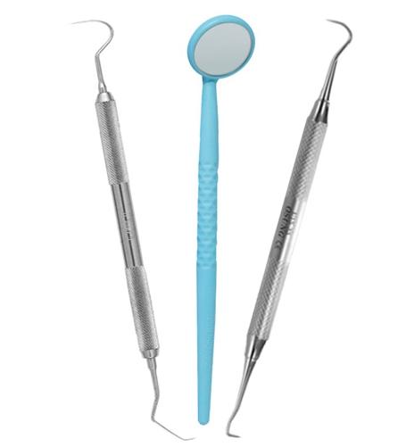 Professional Dental Hygiene Kit By Osung Scaler, Explorer And Mirror - Osung USA