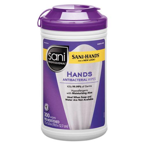 Sani Professional Hand Antibacterial Wipes 7.5 x 5 Inch - Osung USA