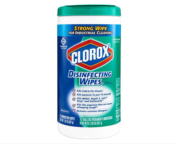 Clorox Commercial Solutions Disinfecting Wipes, Fresh Scent - 75 Wipes - Osung USA