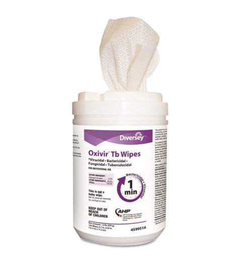 Oxivir TB Disinfectant Wipes, 6 x 7, White, 160 Wipes/Can - Osung USA