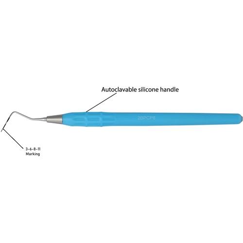 Dental Probe, Autoclavable Silicone Handle, 2BPCP8 - Osung USA