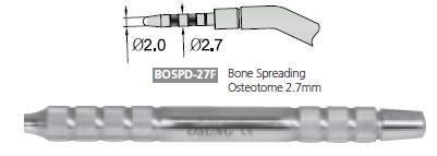 Dental BONE SPREADING OSTEOTOME 2.7mm, BOSPD-27F - Osung USA