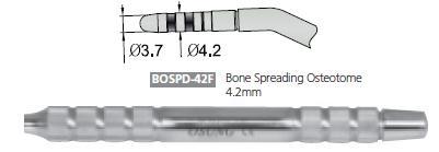 Dental BONE SPREADING OSTEOTOME 4.2mm, BOSPD-42F - Osung USA