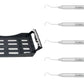 Dental Scaler U15-33 Light Wt. Metal Handle, 5 Pcs Set - Osung USA